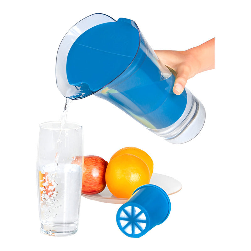 Jarra Con Filtro Purificador De Agua 2500l Dvigi Color Azul - Azul