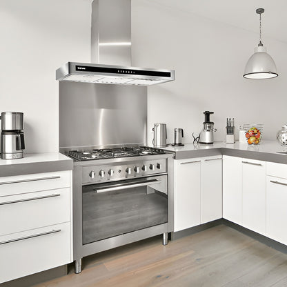 Extractor De Cocina Siam Plana Si-cp-600ev Ac. Inox. De Pared 60cm X 80cm X 50cm Acero Inoxidable