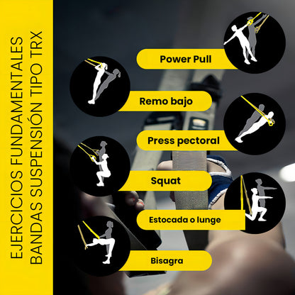 Bandas Suspension Athletic Tipo Trx/set