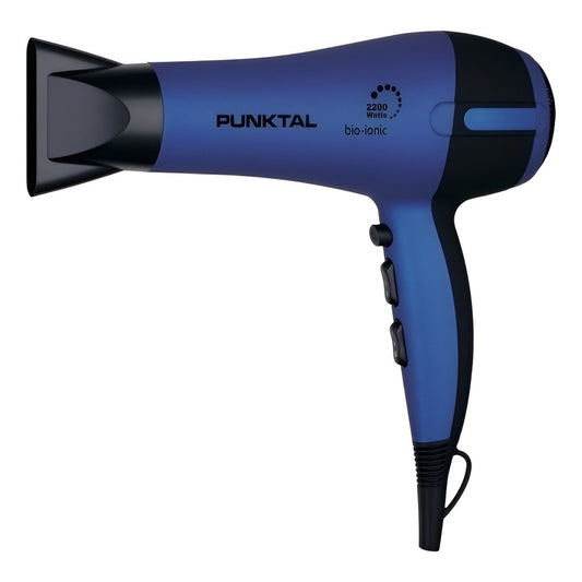 Secador De Cabello Punktal Iónico Profesional 2200 W Violeta/negro