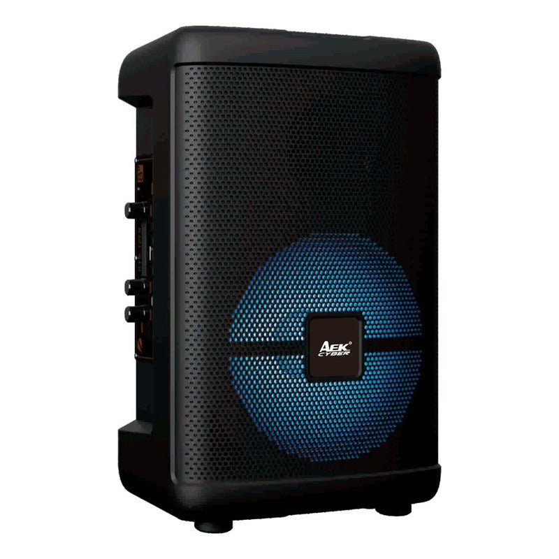 Parlante Portátil Aek S-10808 8'' Karaoke Bt Usb Micro Luz Negro
