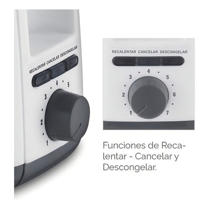 Tostadora Punktal 4 Panes 1400 W 7 Niveles De Tostado