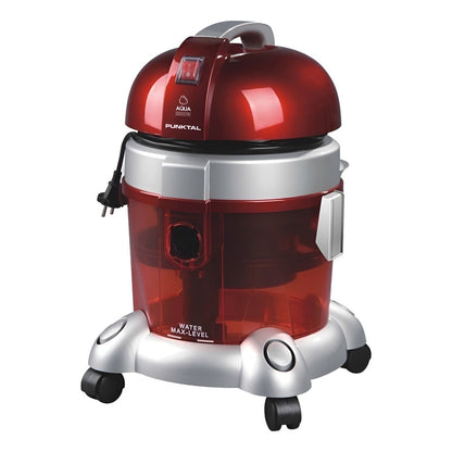 Aspiradora Punktal Profesional Doble Filtro 1600w Color Rojo - Rojo/gris