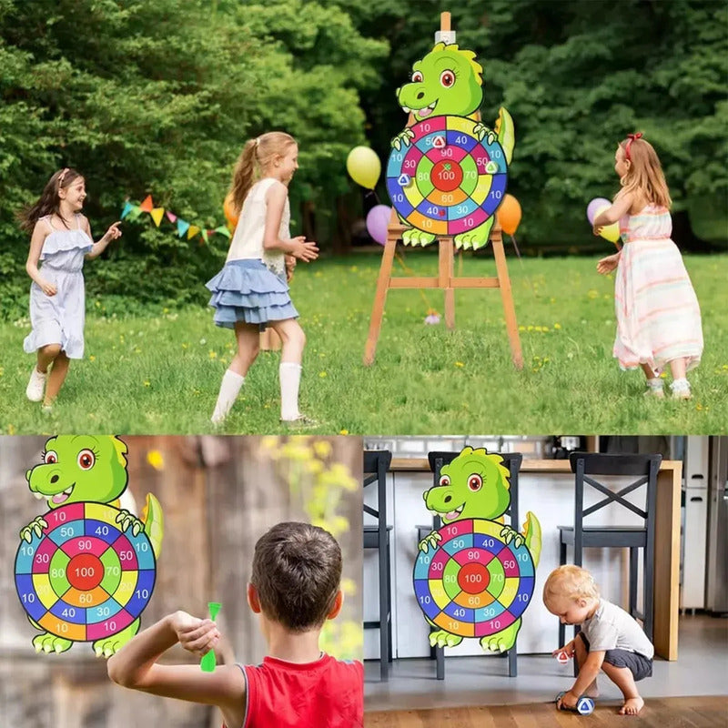 Tiro Al Blanco Dardos Y Pelotas Dinosaurio - Verde - Dinosaurio