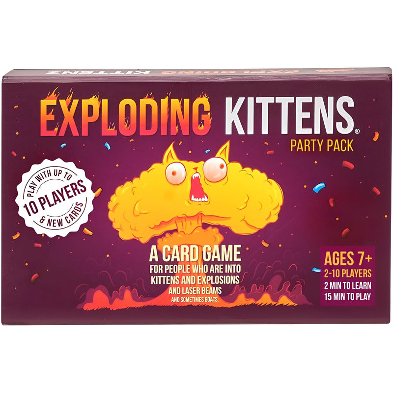 Juego De Cartas Exploding Kittens Asmodee Party Pack Ingles