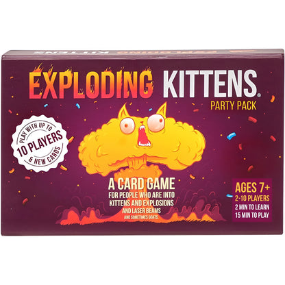 Juego De Cartas Exploding Kittens Asmodee Party Pack Ingles