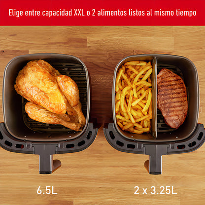 Freidora De Aire Digital Moulinex Easy Fry & Grill Xxl 6,5lts, Inox, 1850w