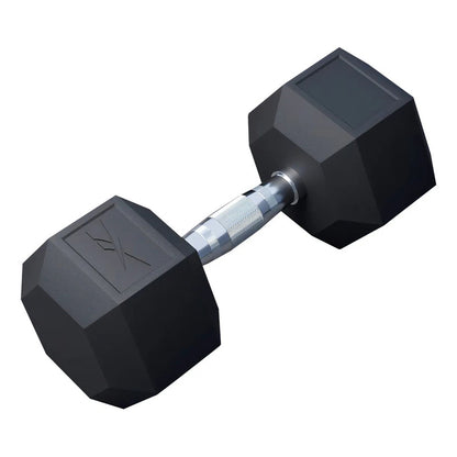 Mancuerna Hexagonal Recubierta De Goma Reebok 4kg Negro