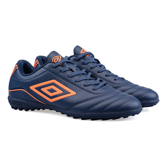 Championes Futbol 5 Umbro Classico Champion F5 Zapato Adulto - Azul/naranja - 12 Us