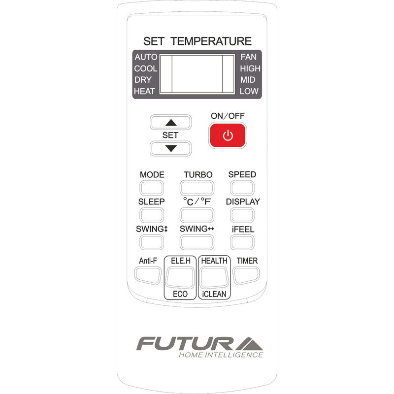 Aire Acondicionado Futura 18000 Btu Inverter Color Blanco