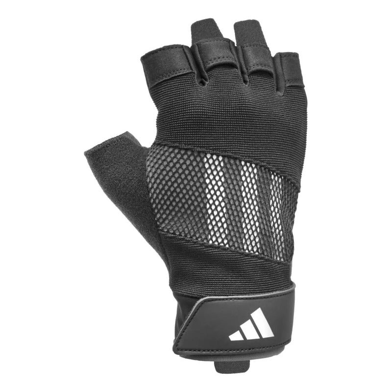 Guantes De Entrenamiento adidas Performance Gris Rayado Xs