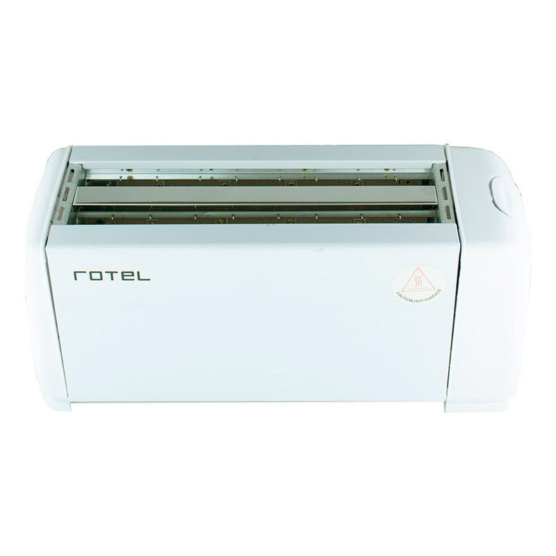 Tostadora  Blanca 4 Panes Rotel 1300w -7 Niveles De Tostado - Blanco