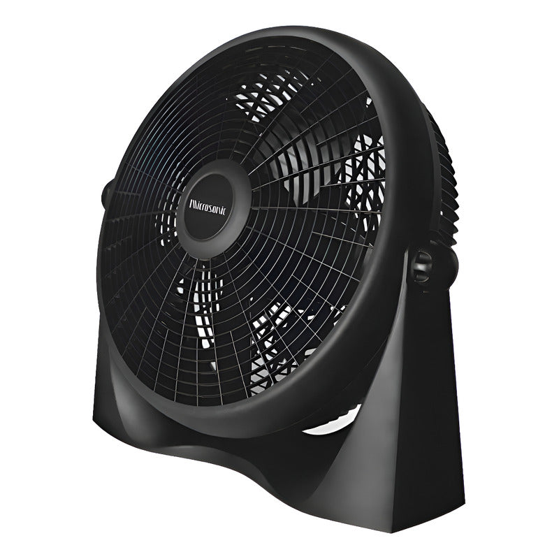 Turbo Ventilador De Piso Microsonic 50 Cm Vt5001 Con 5 Aspas - 50 Cm - Negro - Negro - 5
