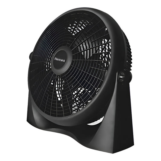 Turbo Ventilador De Piso Microsonic 50 Cm Vt5001 Con 5 Aspas - 50 Cm - Negro - Negro - 5