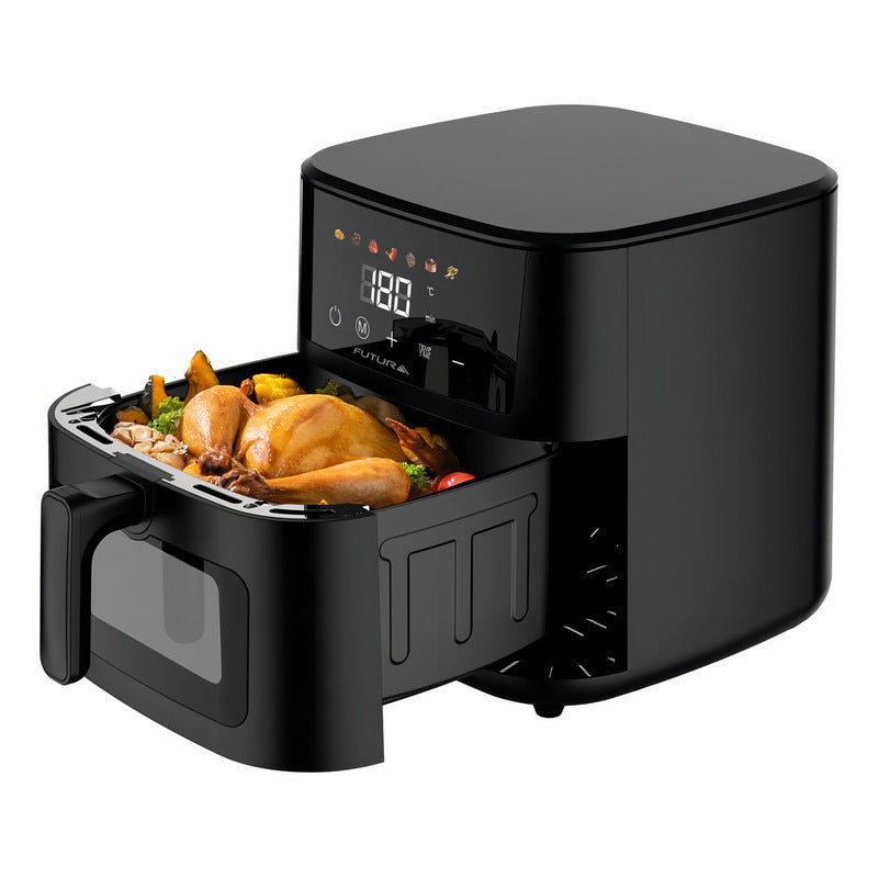 Freidora De Aire Digital Futura Fut-af80db 8 Lt. Color Negro Frecuencia 50