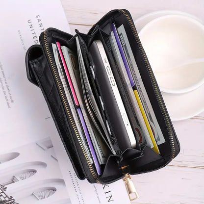 Phone Bags Porta Celular De Dama Cartera Morral Y Billetera Negro