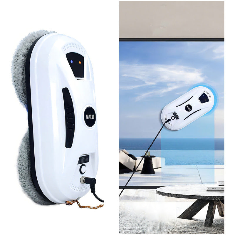 Robot Limpiavidrios Automático Marvo Hwc-003 Color Blanco