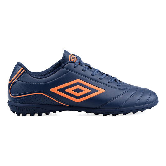 Championes Futbol 5 Umbro Classico Champion F5 Zapato Adulto - Azul/naranja - 12 Us