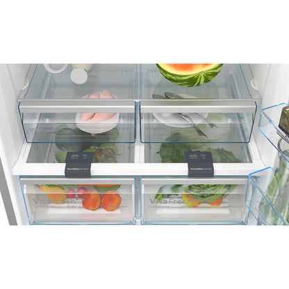 Heladera 631 Litros Bosch Kgb86xiep Refrigerador Combinado Gris