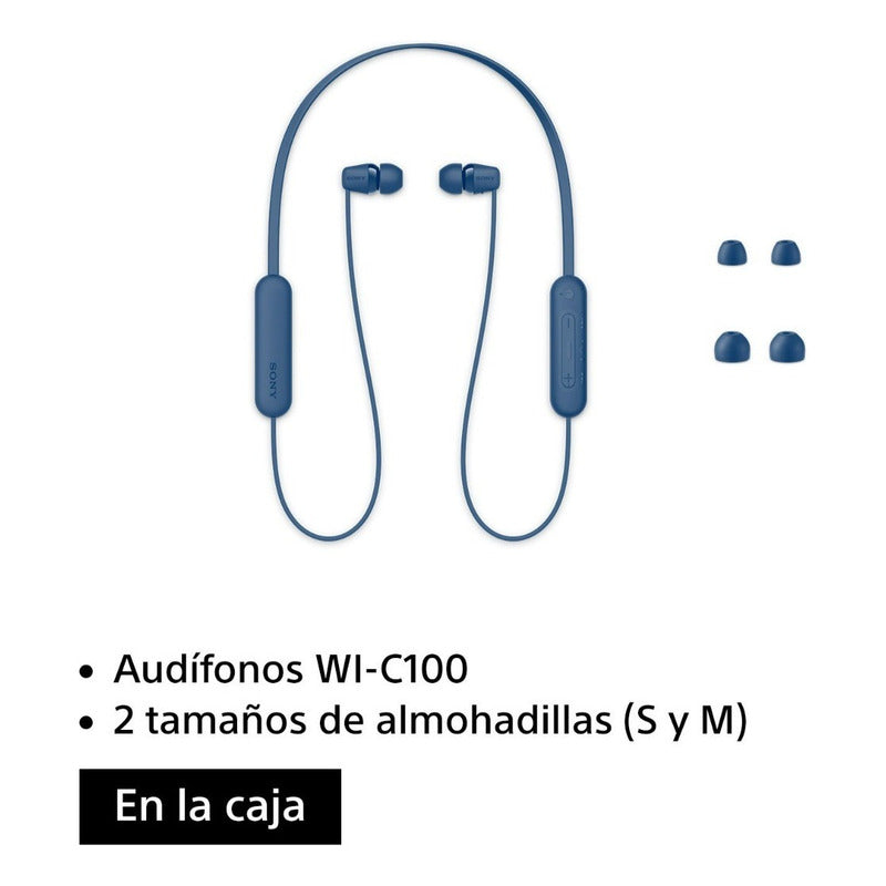 Audífonos Sony Inalámbricos In-ear Wi-c100 Color Azul - Azul