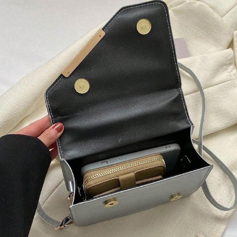 Carteras De Dama Bolso Para Mujer Correa Ajustable Bandolera Negro (1)