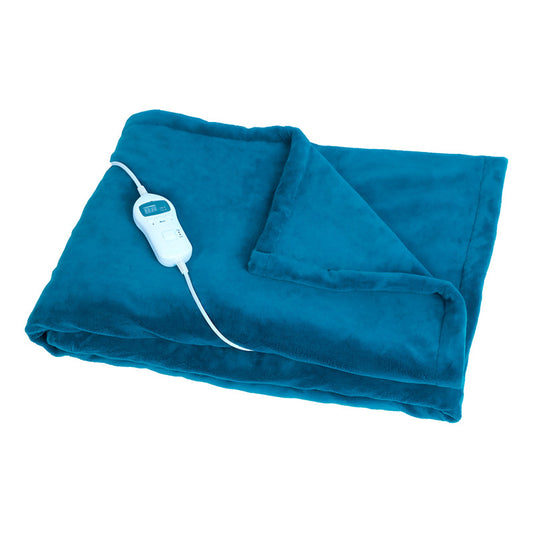 Frazada Xion Manta Termica Electrica 1 Plaza Lavable Dimm Color Azul