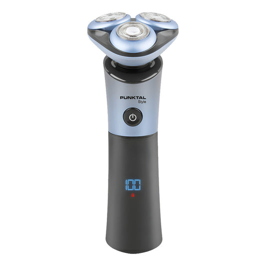 Afeitadora Punktal Pk-ms788 3 Cabezales Flotantes Recargable Color Negro