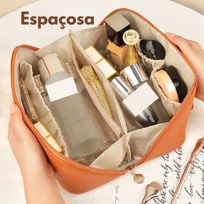 Bolsa Organizadora De Maquillaje De Viaje Neceser Para Mujer Marrón Lisa