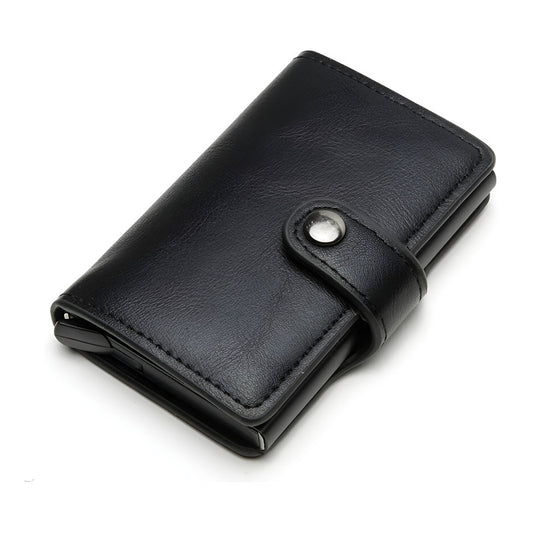 Billetera Con Tarjetero Automático, Ejecutiva Antirrobo Cartera Rfid Plegable De Cuero Alta Calidad Everest