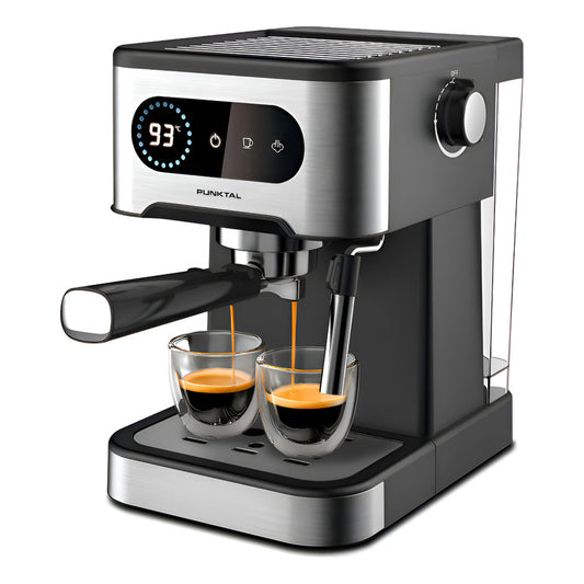 Cafetera Digital Punktal Expresso Y Cápsulas 20 Bares Inox Negro