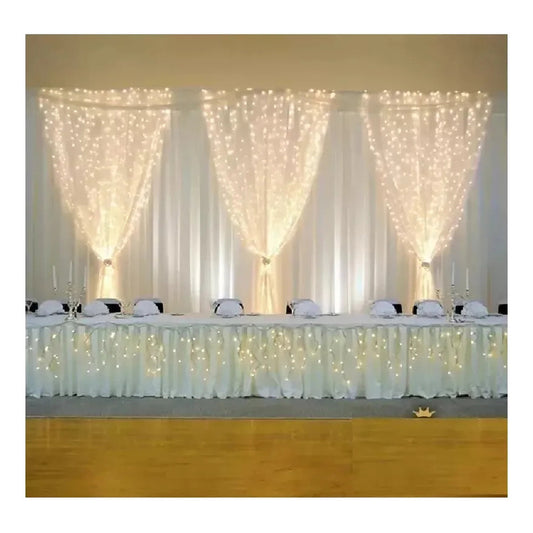 Cortina De Luces 200 Luces Led Cálidas 2x2 M 220v - Cálidas