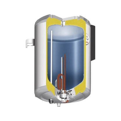 Termotanque Pacific 50 Litros Punktal Blanco Tanque Acero Blanco
