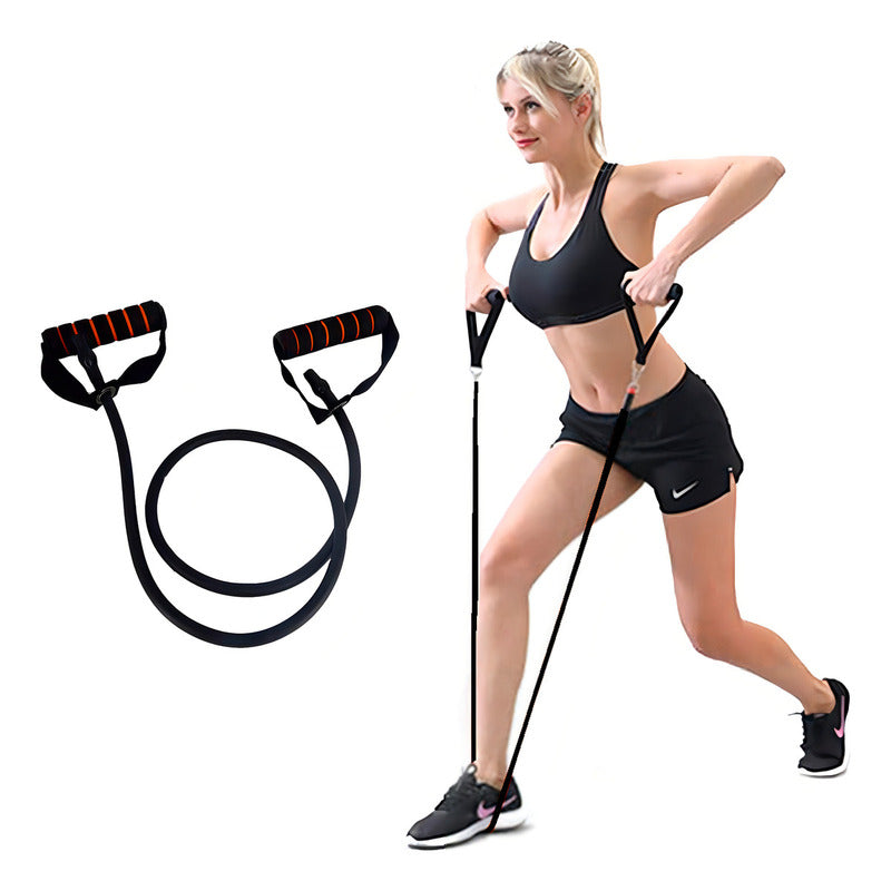 Banda Elastica Tubo C Agarre 1.05 Negra Supergym