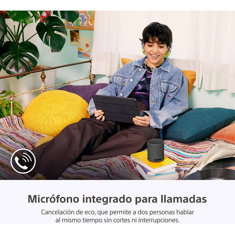 Parlante Inalámbrico Portátil Sony Xb100 Bluetooth Negro