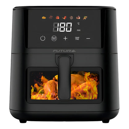 Freidora De Aire Digital Futura Fut-af80db 8 Lt. Color Negro Frecuencia 50