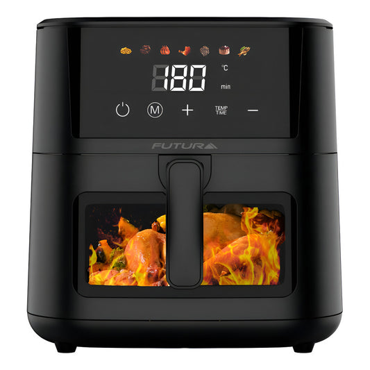 Freidora De Aire Digital Futura Fut-af80db 8 Lt. Color Negro Frecuencia 50
