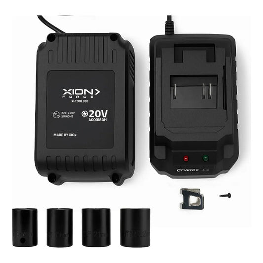 Taladro De Impacto A Bateria Brusheless Xion Xi-tool38b Azul Petróleo 50hz / 60hz