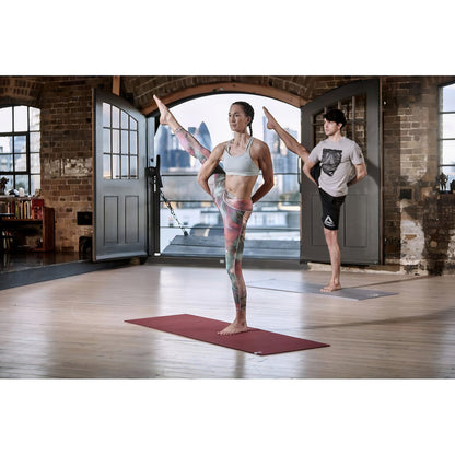 Colchoneta Mat Yoga Ejercicio Reebok Fitness 6 Mm Pilates Color Bordó