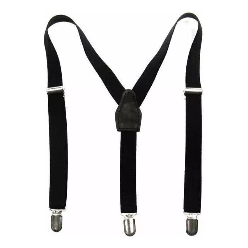 Tiradores De Vestir Ajustable Para Adultos Y Niños 3 Pinzas - Negro