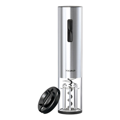 Descorchador Sacacorchos Eléctrico Recargable Xion Plateado