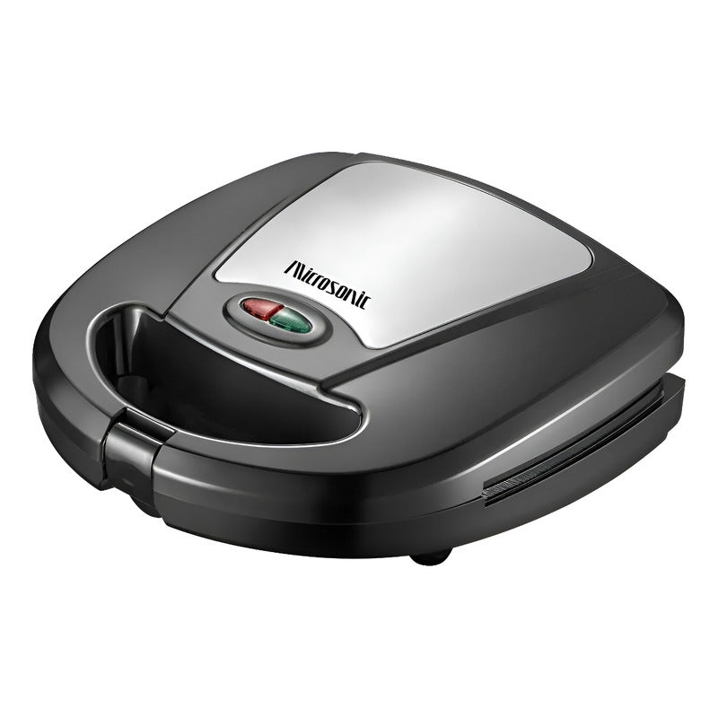 Sandwichera Microsonic 5 En 1 Placas Intercambiables - Negro