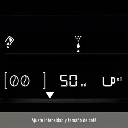 Cafetera Expreso Super Automática Krups + Accesorio Leche Color Rojo