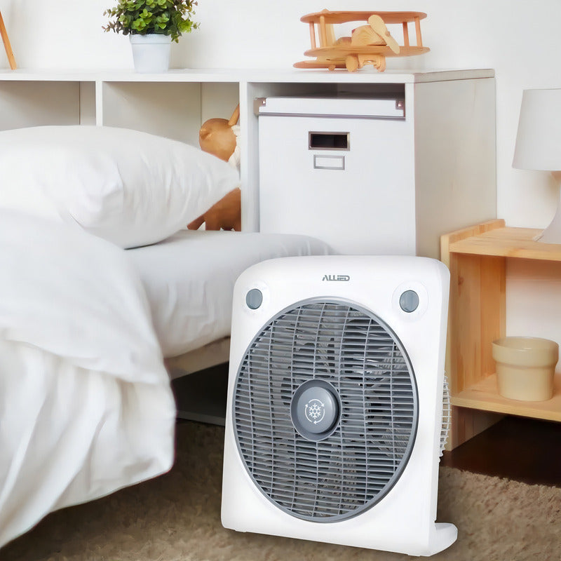 Ventilador Turbo Allied 50 W 3 Velocidades Rejilla Giratoria 30 Cm