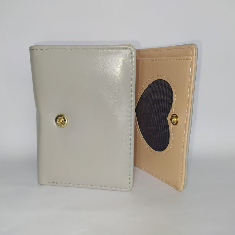 Billetera Dama Billeteras De Damas Con Monedero Para Mujeres Gris