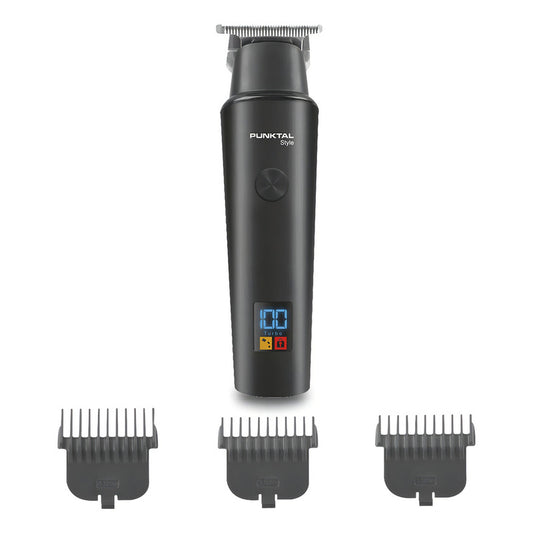 Cortapelo Corta Barba Punktal Digital Inalambrico Recargable Negro
