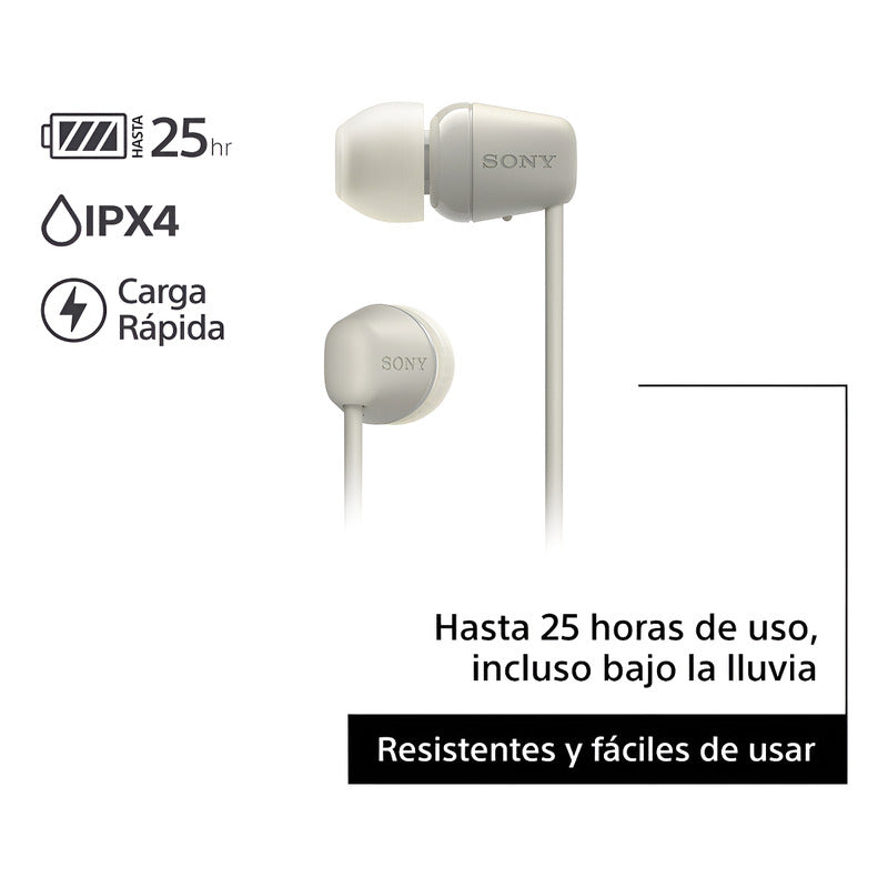 Auriculares Bluetooth Inalámbricos In Ear Sony Wi-c100 Gris - Gris
