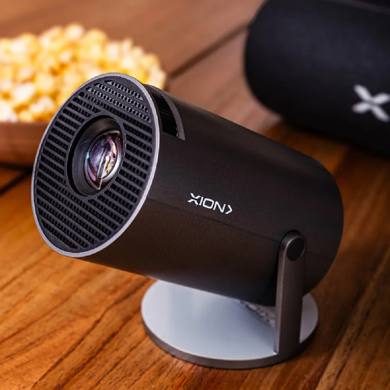 Proyector Xion Led Full Hd Android Wifi Control Color Gris