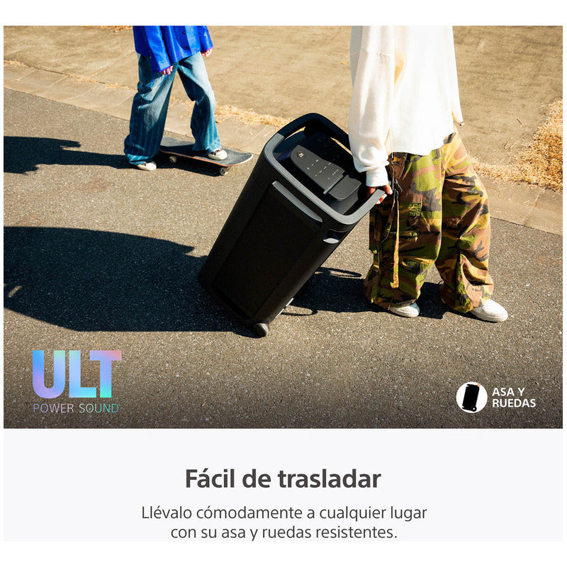 Parlante Bluetooth Portátil Sony Ult Tower 9 Color Negro