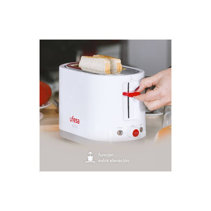 Tostador Ufesa Tt7385 Activa 2 Panes 750w Color Blanco Blanco