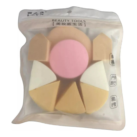 Set De Esponjas Para Maquillaje 8 Piezas Diferentes Diseños Mix.